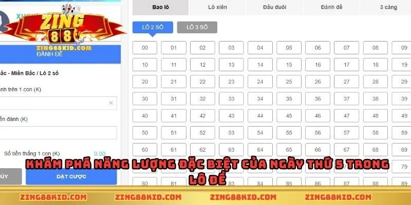 Khám phá năng lượng đặc biệt của ngày thứ 5 trong lô đề